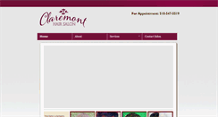 Desktop Screenshot of claremonthairsalon.com